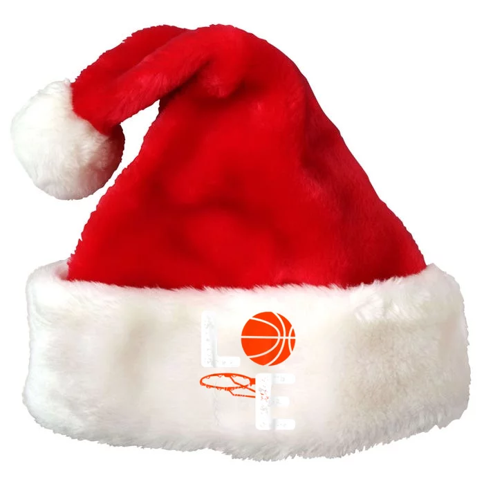 Cool Basketball For Men Women Love Coach Player Team Sports Premium Christmas Santa Hat