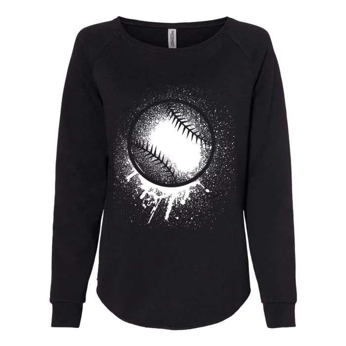 Cool Baseball Funny Base Ball Lovers Gift Womens California Wash Sweatshirt