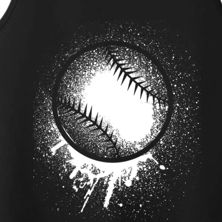 Cool Baseball Funny Base Ball Lovers Gift Performance Tank