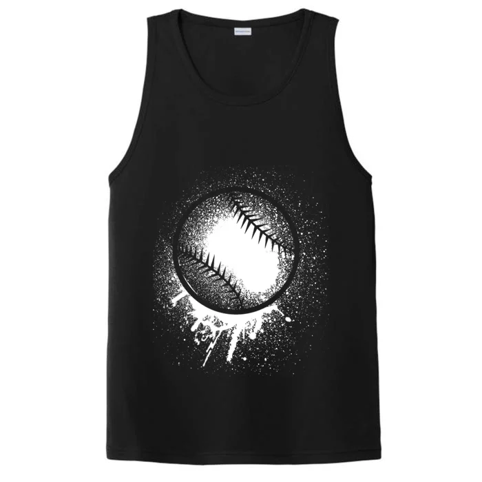 Cool Baseball Funny Base Ball Lovers Gift Performance Tank