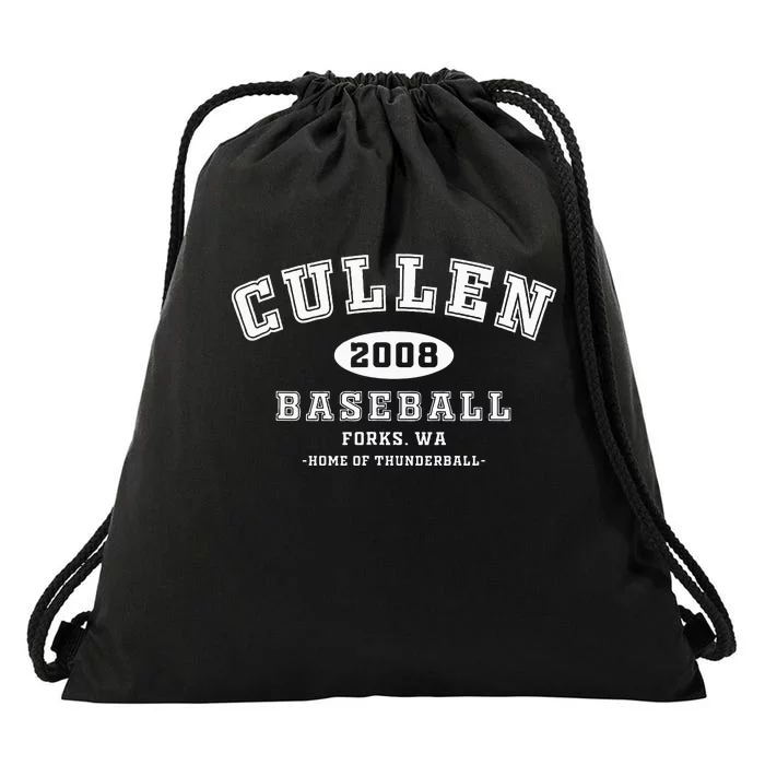 Cullen Baseball Forks Washington Home Of Thunderball Drawstring Bag