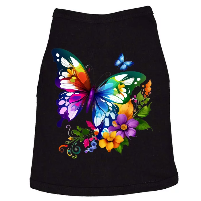 Colorful Butterfly Floral Doggie Tank