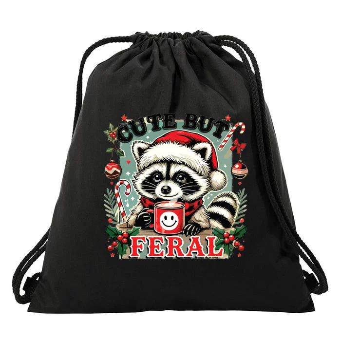 Cute But Feral Drawstring Bag