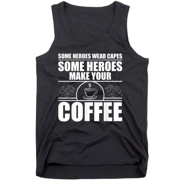 Cool Barista For Men Women Espresso Latte Art Coffee Beans Tank Top