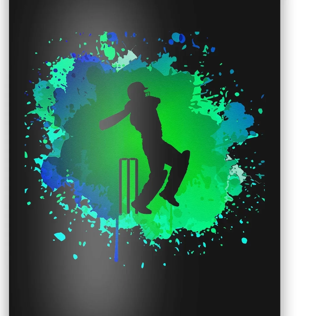 Cricket Batsman For Cricketer Cricket Poster