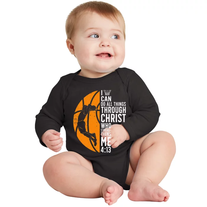 Cool Basketball For Men Women Sport Game Basketball Player Baby Long Sleeve Bodysuit