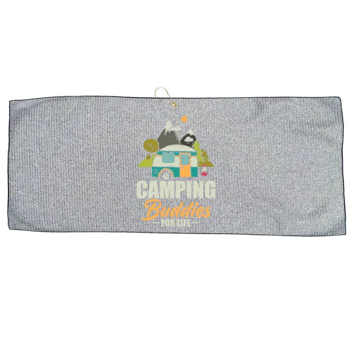 Camping Buddies For Life Gift RV Camping Wilderness Large Microfiber Waffle Golf Towel