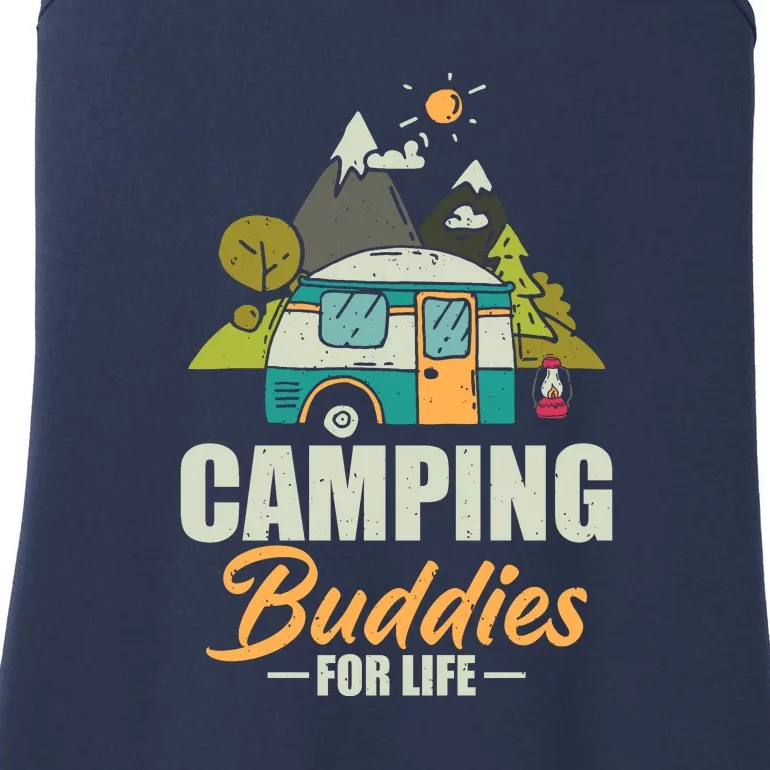 Camping Buddies For Life Gift RV Camping Wilderness Ladies Essential Tank