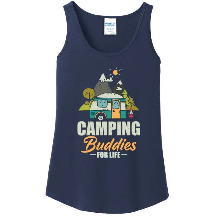 Camping Buddies For Life Gift RV Camping Wilderness Ladies Essential Tank