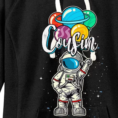 Cousin Birthday Funny Astronaut In Space Gifts Lover Women's Fleece Hoodie