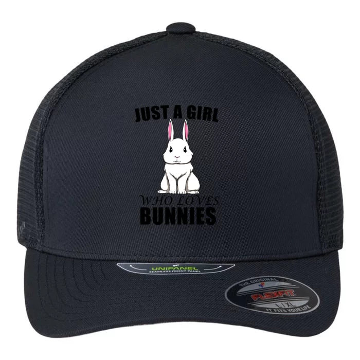 Cute Bunny Fan Rabbit Rodent Cute Gift Flexfit Unipanel Trucker Cap