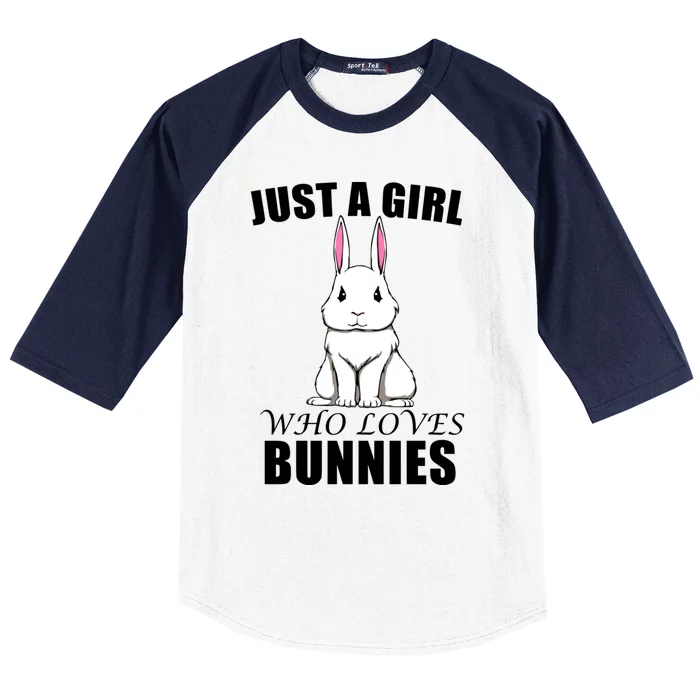 Cute Bunny Fan Rabbit Rodent Cute Gift Baseball Sleeve Shirt