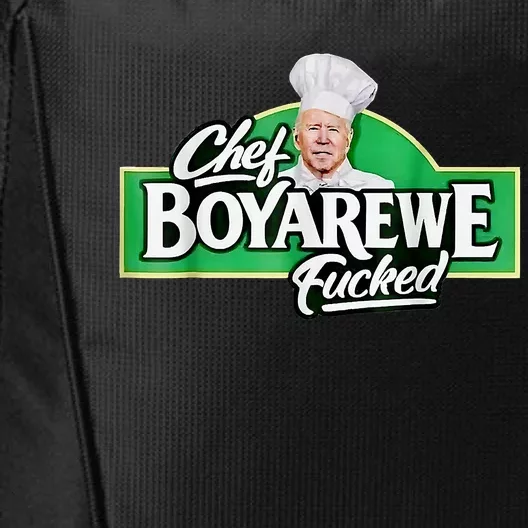 Chef BOYAREWE Fucked Funny Anti Biden Pro Trump City Backpack