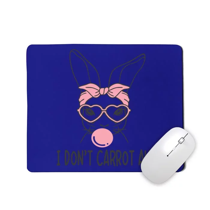 Cute Bunny Face Easter Day Girls Rabbit Glasses Bubblegum Gift Mousepad