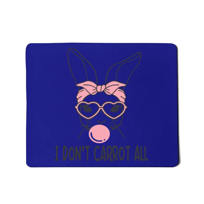 Cute Bunny Face Easter Day Girls Rabbit Glasses Bubblegum Gift Mousepad