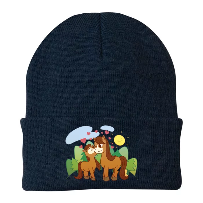 Cute Best Friend Horses Knit Cap Winter Beanie