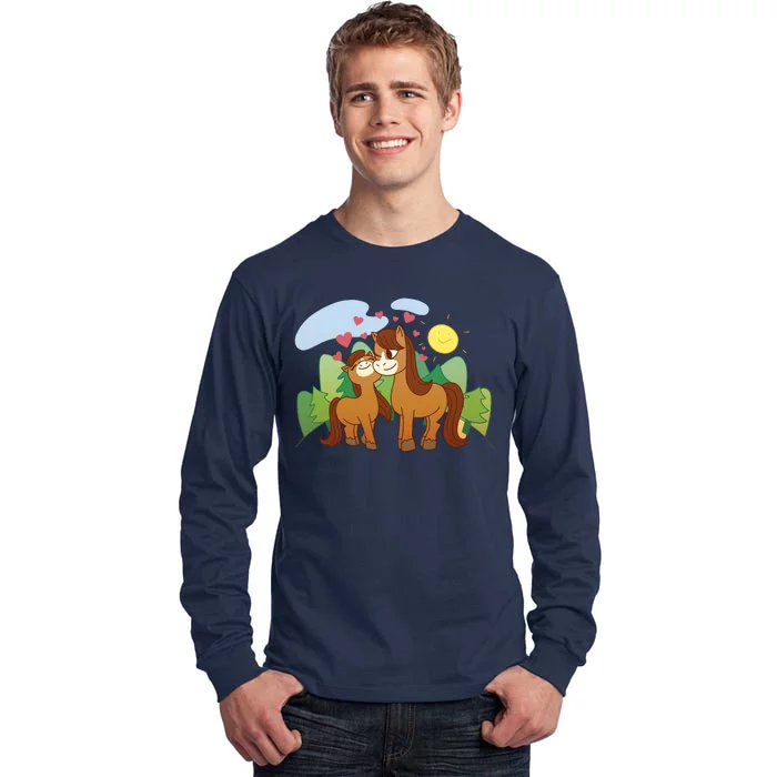 Cute Best Friend Horses Tall Long Sleeve T-Shirt