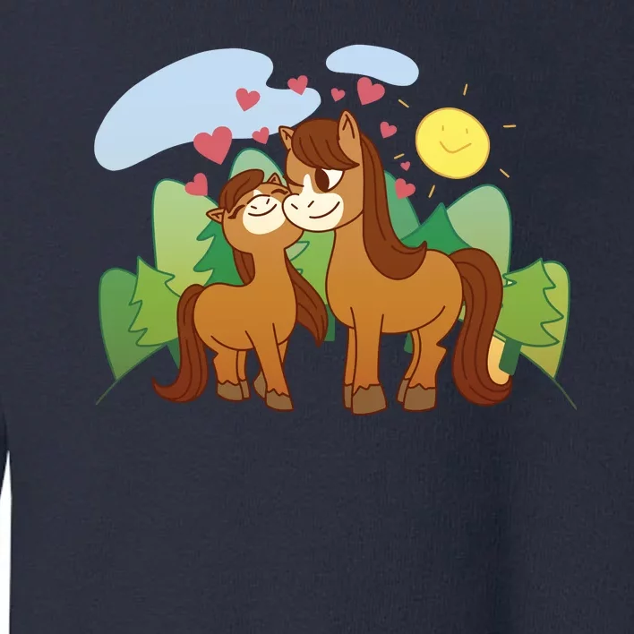 Cute Best Friend Horses Toddler Sweatshirt