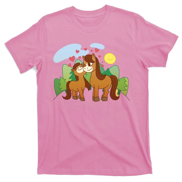 Cute Best Friend Horses T-Shirt