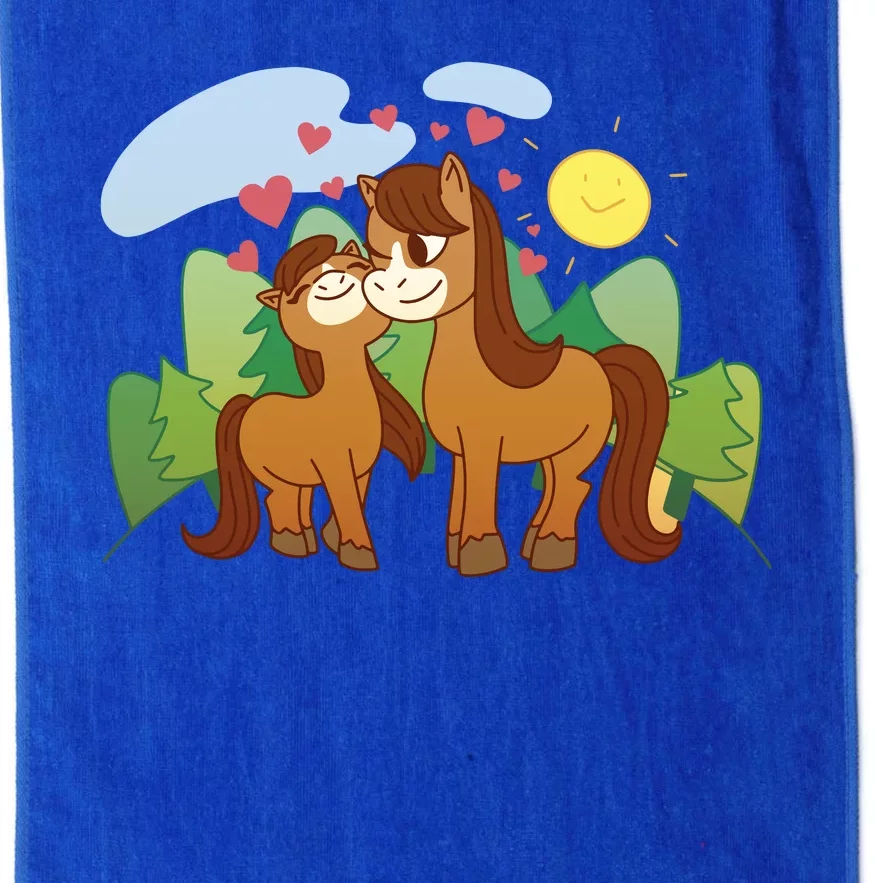 Cute Best Friend Horses Platinum Collection Golf Towel