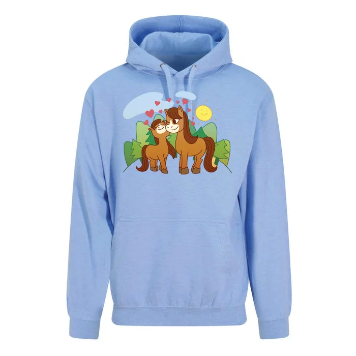 Cute Best Friend Horses Unisex Surf Hoodie