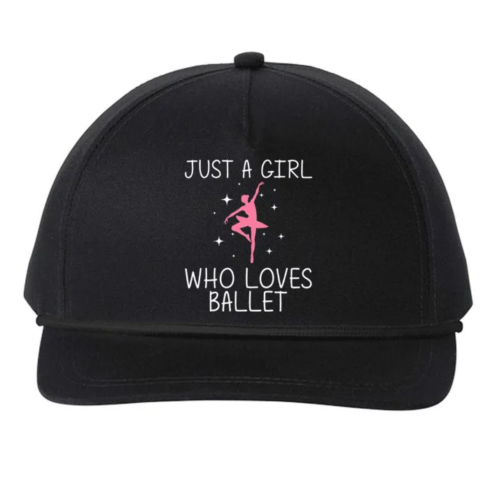 Cool Ballet For Girl Ballerina Dance Ballet Dancer Snapback Five-Panel Rope Hat