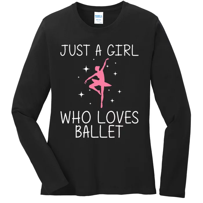 Cool Ballet For Girl Ballerina Dance Ballet Dancer Ladies Long Sleeve Shirt