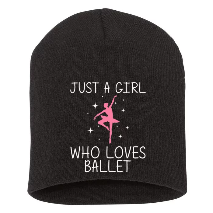 Cool Ballet For Girl Ballerina Dance Ballet Dancer Short Acrylic Beanie