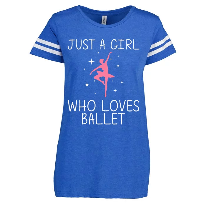 Cool Ballet For Girl Ballerina Dance Ballet Dancer Enza Ladies Jersey Football T-Shirt