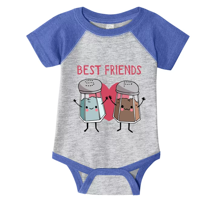 Cute Best Friends Salt And Pepper Gift Infant Baby Jersey Bodysuit