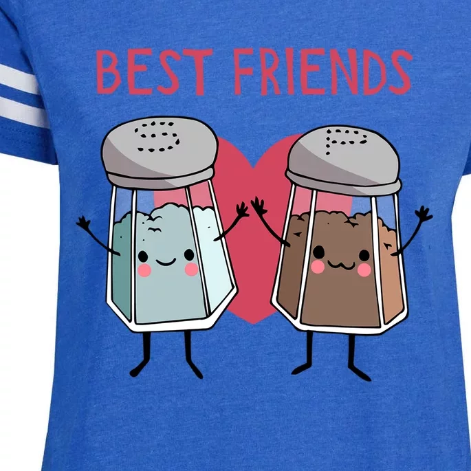 Cute Best Friends Salt And Pepper Gift Enza Ladies Jersey Football T-Shirt