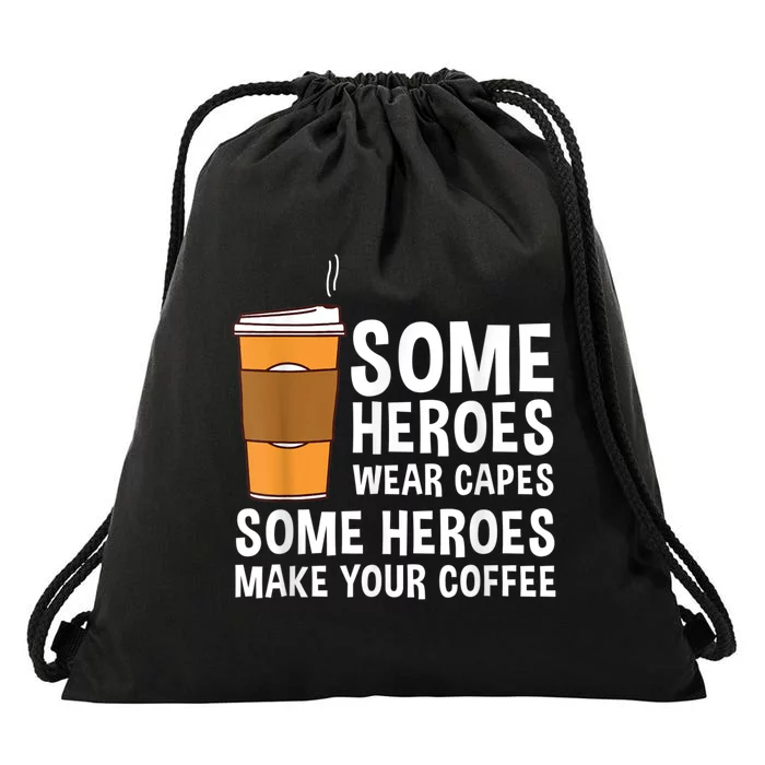 Cool Barista For Men Women Espresso Latte Art Coffee Beans Drawstring Bag