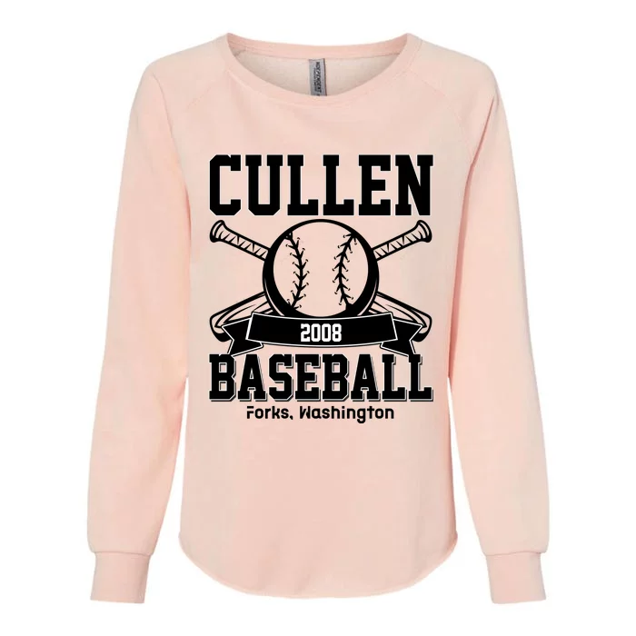 Cullen Baseball Forks Washington Cullen Baseball Team Twilight Womens California Wash Sweatshirt