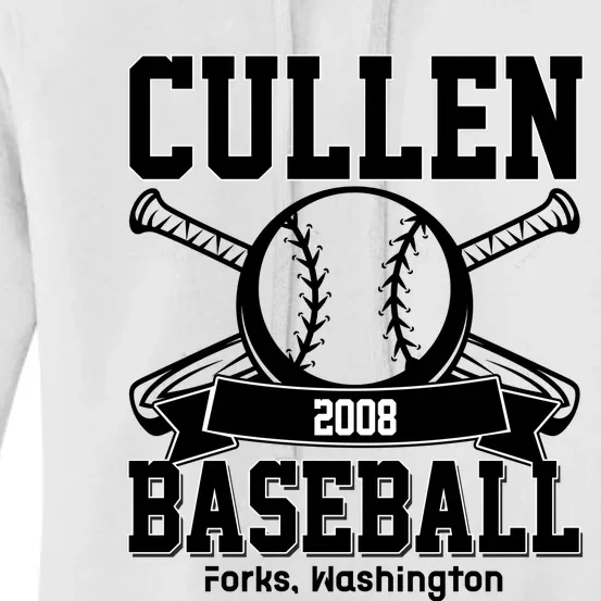 Cullen Baseball Forks Washington Cullen Baseball Team Twilight Women's Pullover Hoodie