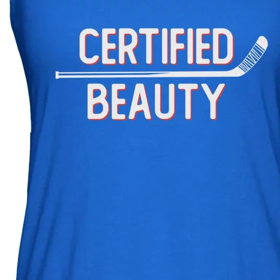 Certified Beauty Funny Ice Hockey Slang Wheel Snipe Celly Gift Ladies Essential Flowy Tank