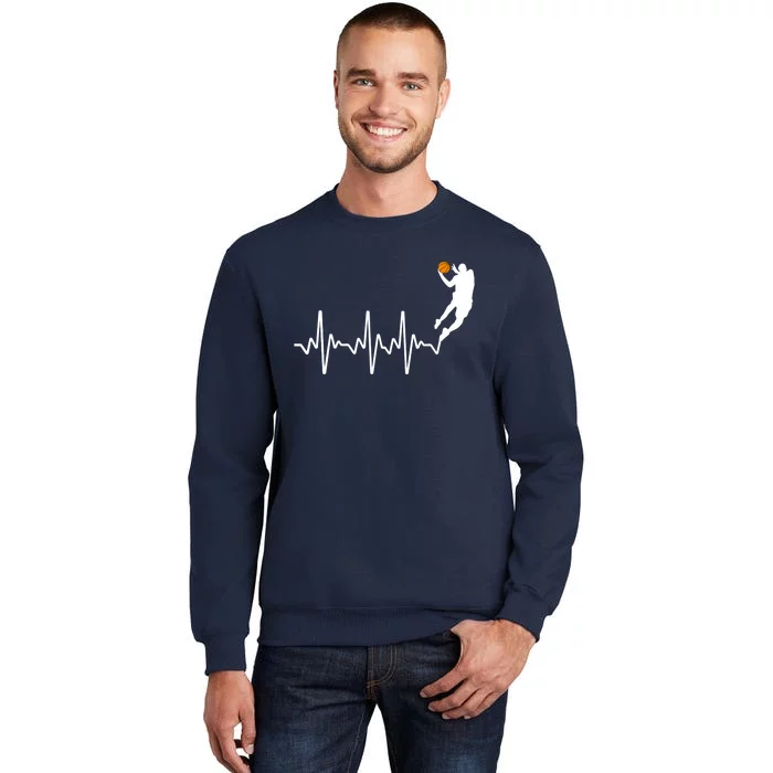 Cute Basketball For Player Coach Basketball Lovers Tall Sweatshirt