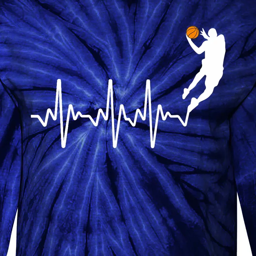 Cute Basketball For Player Coach Basketball Lovers Tie-Dye Long Sleeve Shirt