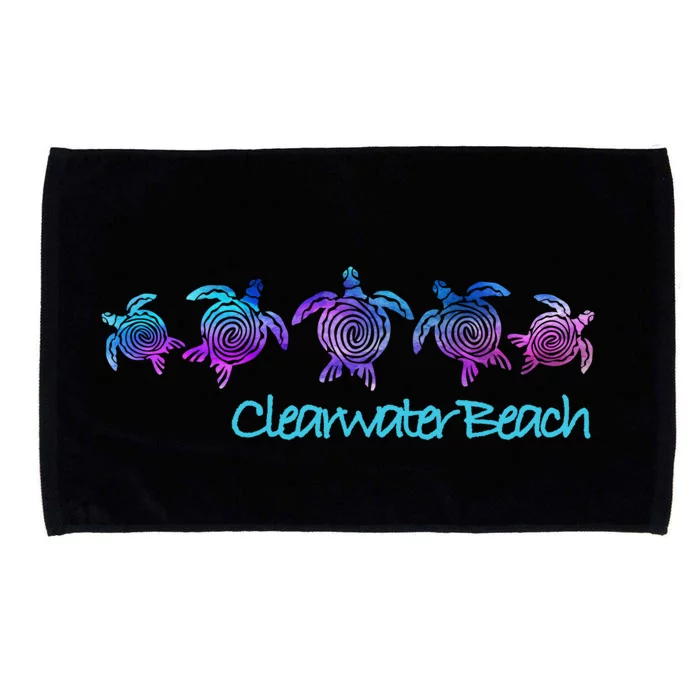 Clearwater Beach Fl Beach Design / Tribal Turtle Gift Meaningful Gift Microfiber Hand Towel