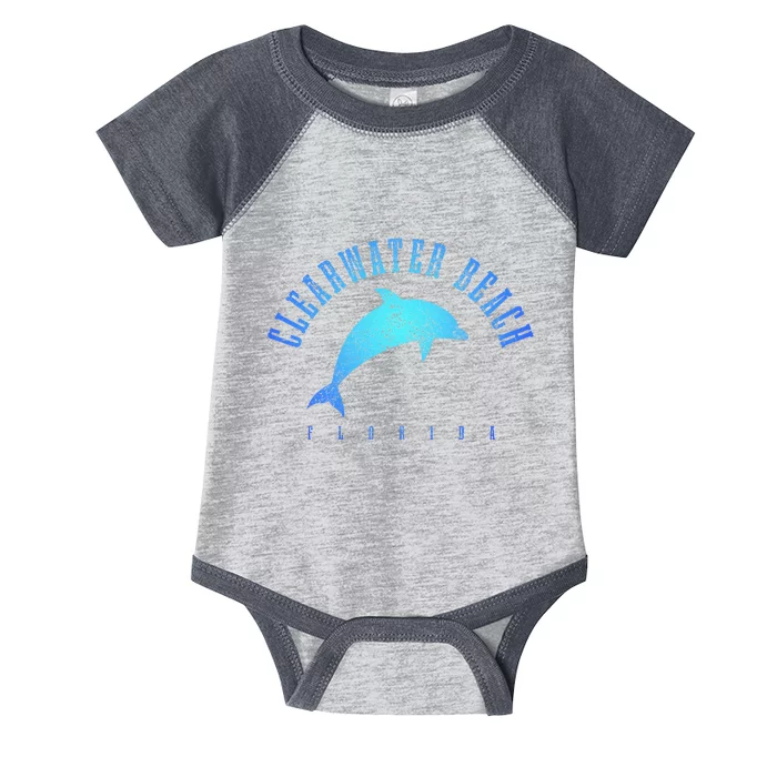 Clearwater Beach Florida Fl Dolphin Vacation Souvenir Infant Baby Jersey Bodysuit