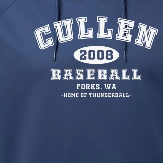 Cullen Baseball Forks Washington Home Of Thunderball Performance Fleece Hoodie