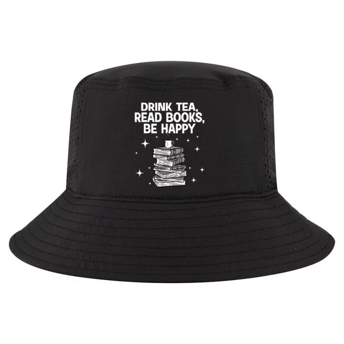 Cool Books For Men Women Tea Book Lovers Reading Bookworm Cool Comfort Performance Bucket Hat