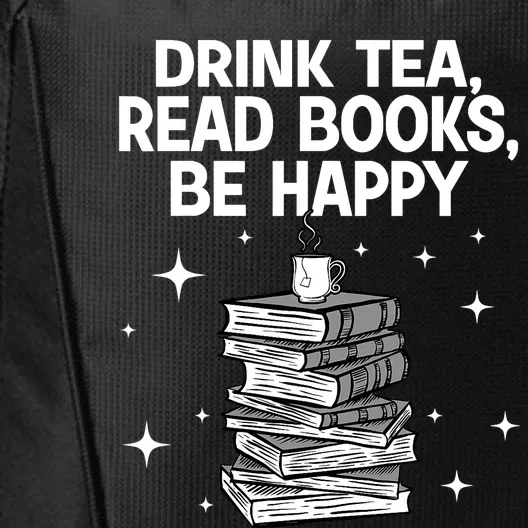 Cool Books For Men Women Tea Book Lovers Reading Bookworm City Backpack