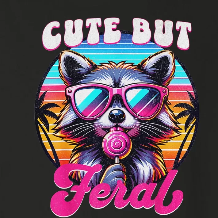 Cute But Feral Funny Trash Panda Quirk Toddler Long Sleeve Shirt