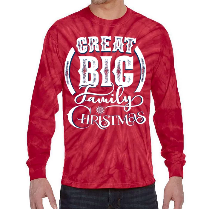 Creat Big Family Christmas Tie-Dye Long Sleeve Shirt