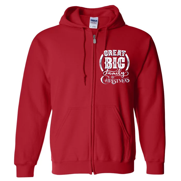 Creat Big Family Christmas Full Zip Hoodie