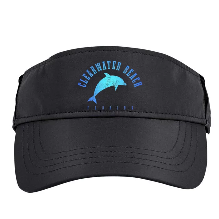 Clearwater Beach Florida FL Dolphin Vacation Souvenir Adult Drive Performance Visor