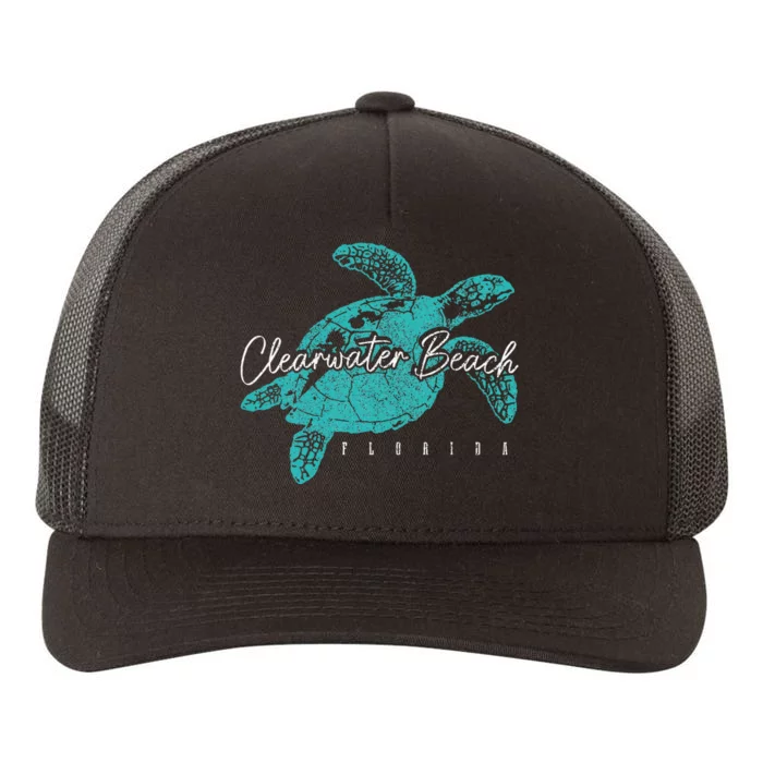 Clearwater Beach Florida FL Sea Turtle Scuba Diving Diver Yupoong Adult 5-Panel Trucker Hat