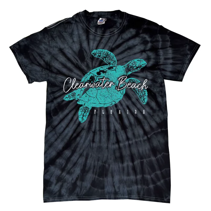 Clearwater Beach Florida FL Sea Turtle Scuba Diving Diver Tie-Dye T-Shirt