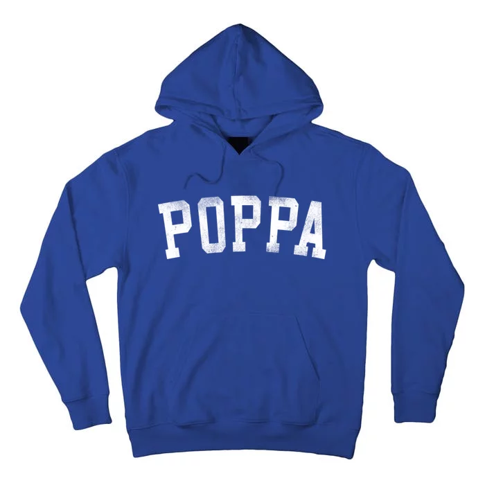 Classic Bold Font Birthday Poppa Tall Hoodie