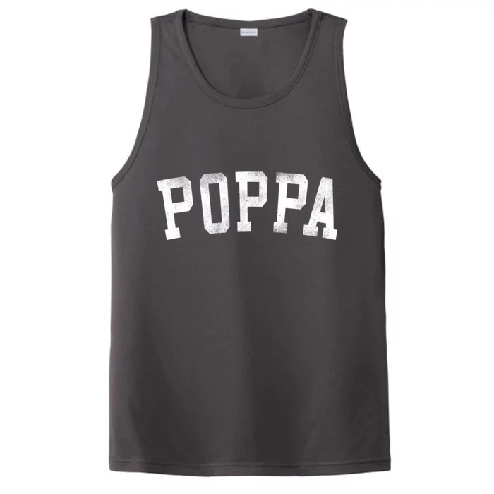 Classic Bold Font Birthday Poppa Performance Tank